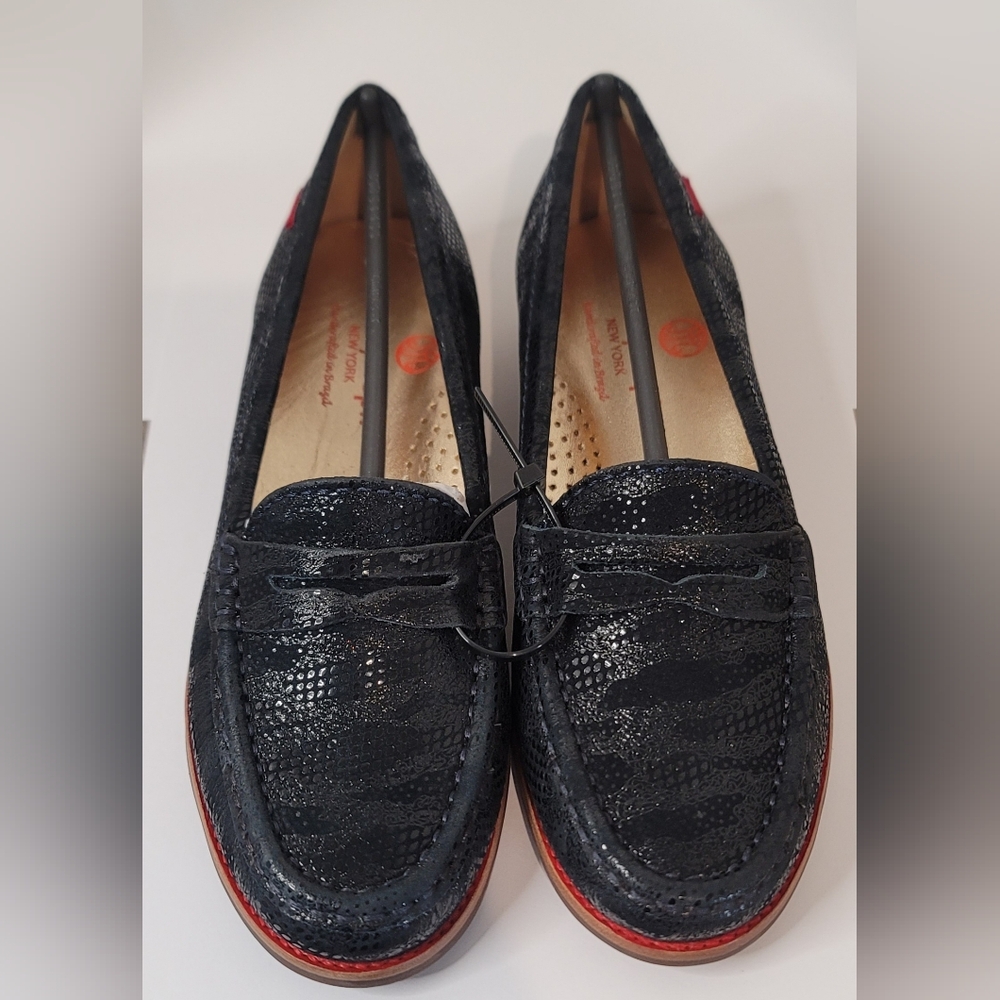 Marc Joseph Black Loafers Hand-made In Brazil Women's Size 5.5 New